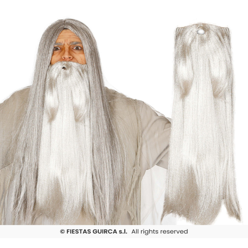 BARBE GRIS EXTRA LONGUE