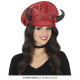 CASQUETTE ROUGE AVEC CORNES