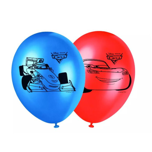 8 BALLONS IMPRIME CARS