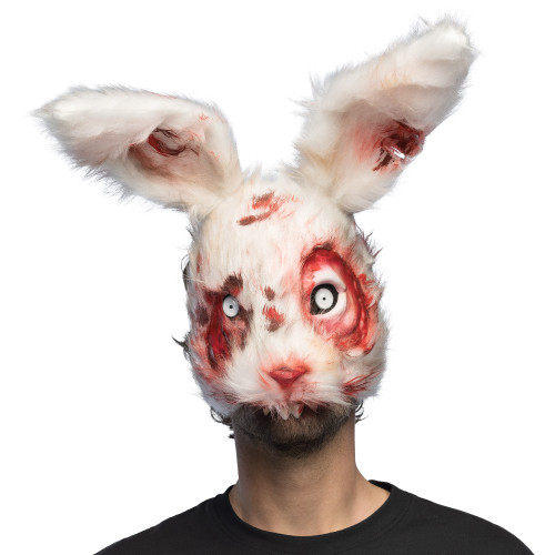 DEMI-MASQUE PELUCHE LAPIN ENSANGLANTE