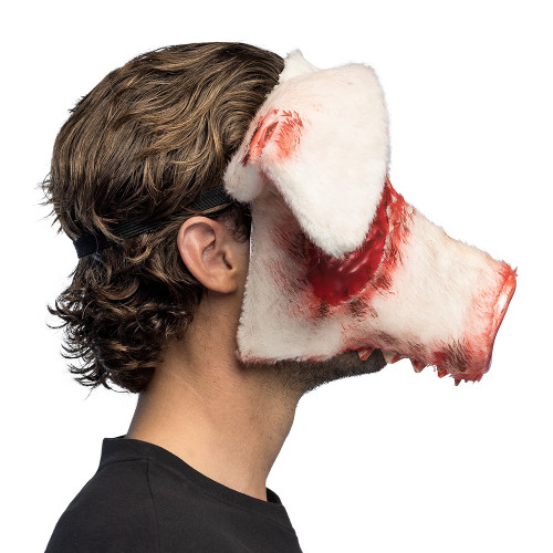 DEMI-MASQUE PELUCHE COCHON ENSANGLANTE