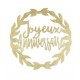 DECO GEANTE COURONNE JOYEUX ANNIVERSAIRE