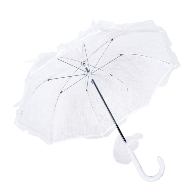 OMBRELLE EN DENTELLE BLANC - Ø 50CM