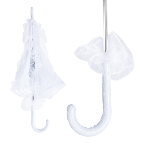 OMBRELLE EN DENTELLE BLANC - Ø 50CM