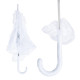 OMBRELLE EN DENTELLE BLANC - Ø 50CM