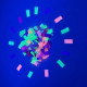 3 CANONS CONFETTIS NEON FLUO