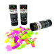 3 CANONS CONFETTIS NEON FLUO
