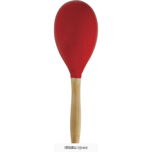 1 MARACAS EN BOIS ROUGE 20 CM