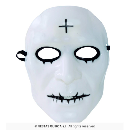 MASQUE BLANC AVEC CROIX