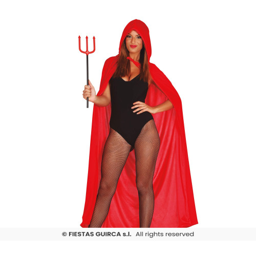 CAPE VELOURS ROUGE 130 CM