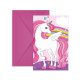 6 CARTE INVIT+ENVELOPPE LICORNE