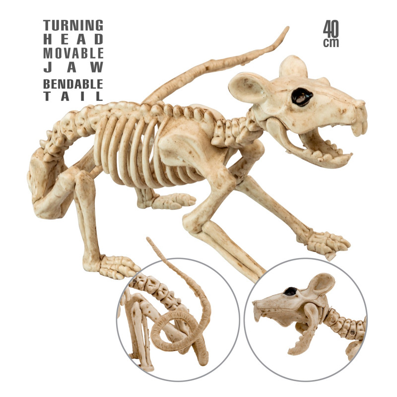 RAT SQUELETTE" 40 CM