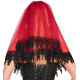 VOILE DE DENTELLE ROUGE