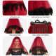 VOILE DE DENTELLE ROUGE