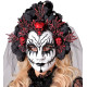 MASQUE AUX ROSES NOIRES ET VOILE