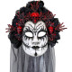 MASQUE AUX ROSES NOIRES ET VOILE