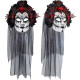 MASQUE AUX ROSES NOIRES ET VOILE