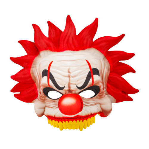MASQUE EN TISSU SANS MENTON CLOWN TUEUR