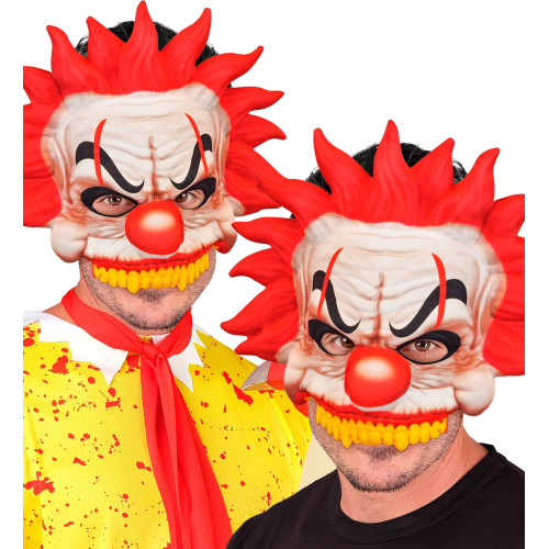 MASQUE EN TISSU SANS MENTON CLOWN TUEUR