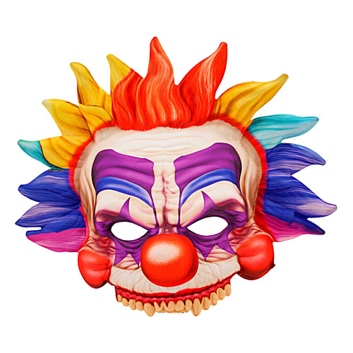 MASQUE EN TISSU SANS MENTON CLOWN TUEUR