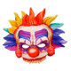 MASQUE EN TISSU SANS MENTON CLOWN TUEUR