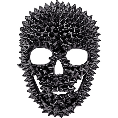 MASQUE CRÂNE À POINTES NOIRES