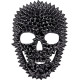 MASQUE CRÂNE À POINTES NOIRES