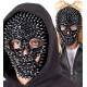 MASQUE CRÂNE À POINTES NOIRES