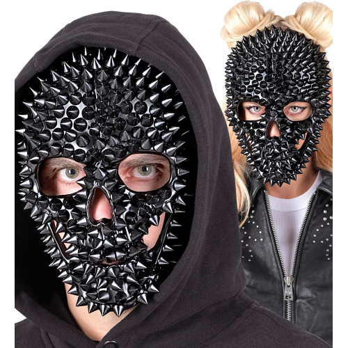 MASQUE CRÂNE À POINTES NOIRES