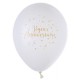 8 BALLONS JA BLANC/OR