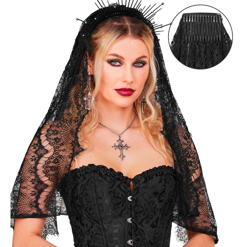 VOILE DE DENTELLE NOIR