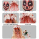 MASQUE AVEC VOILE FLEURS ÉPOUSE SANGLANTE