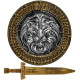 BOUCLIER ET ÉPÉE COEUR DE LION