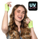 PAIRE GANTS POIGNET MESH VERT