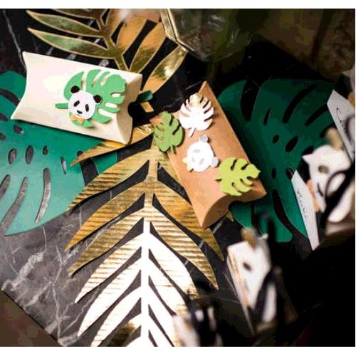 6 FEUILLES TROPICALES VERTE/DO