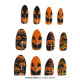 12 ONGLES CITROUILLE