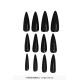 12 FAUX ONGLES NOIRS