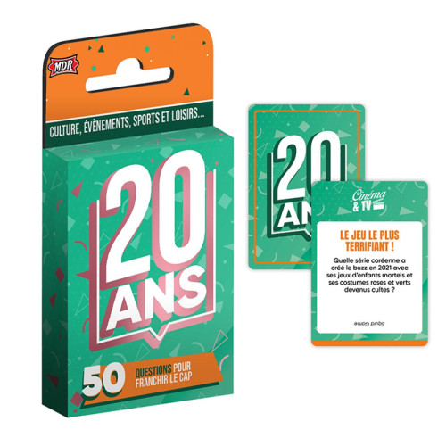 JEU DE CARTES 20 ANS