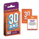 JEU DE CARTES 30 ANS