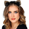 OREILLES LEOPARD STRASS