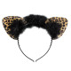 OREILLES LEOPARD STRASS
