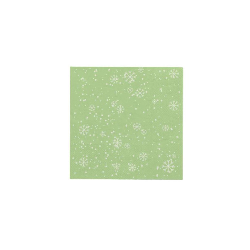 20 SERV.FLOCON VERT SAUGE
