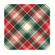 20 SERV.TARTAN VERT/ROUGE