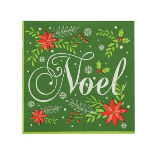 20 SERV.NOËL VERT/RGE/BLC