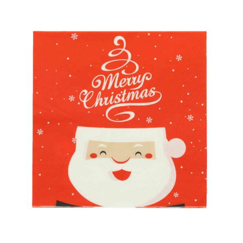 20 SERV. PERE NOËL MERRY CHRISTMAS