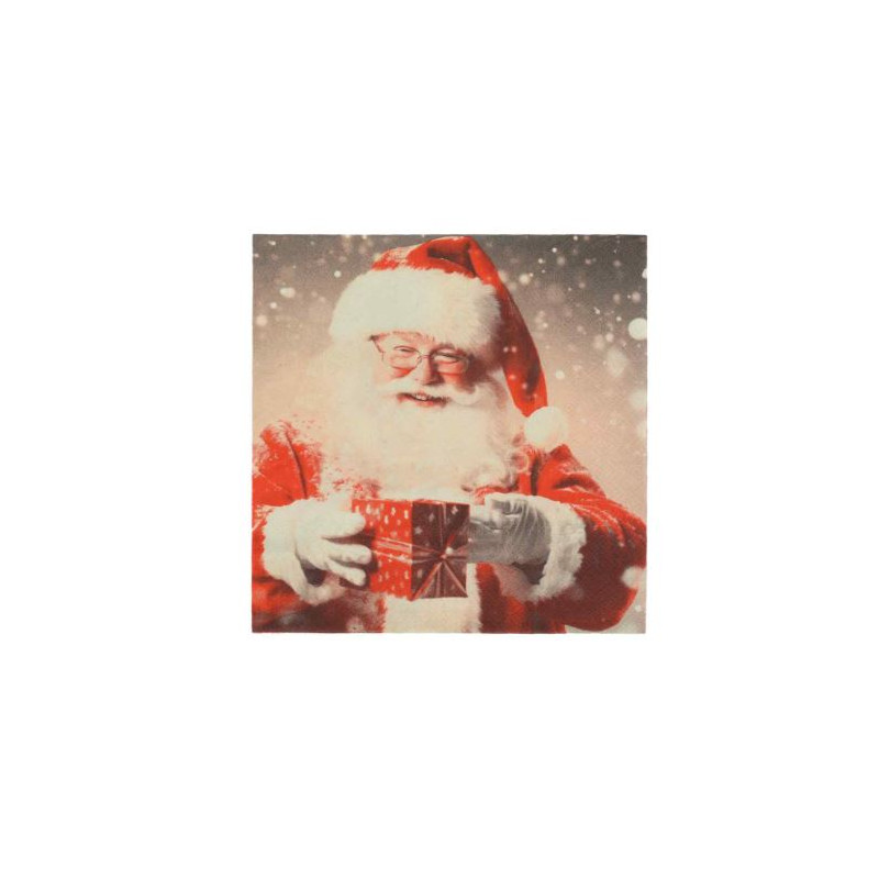 20 SERV. PERE NOËL BLC ROUGE