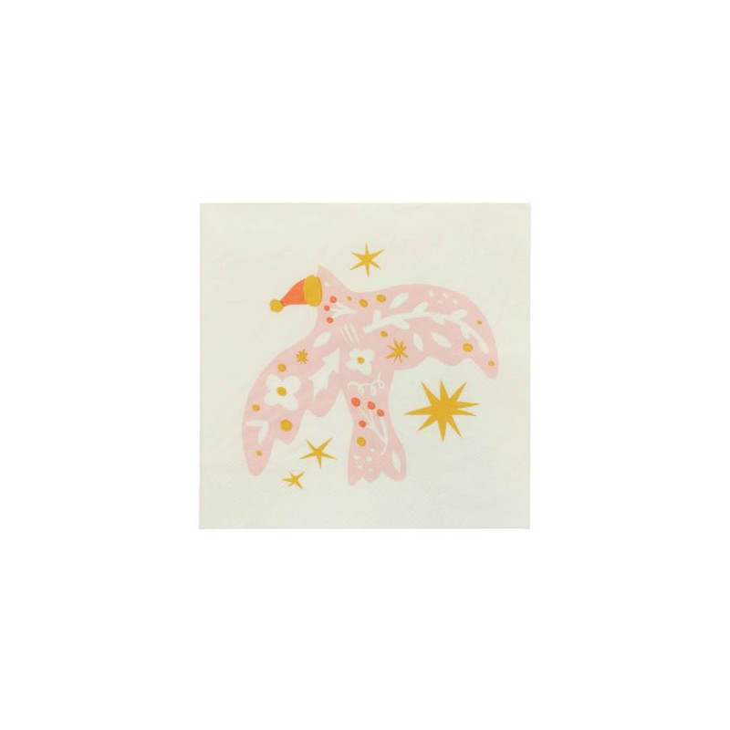 20 SERV. COLOMBE CREME/ROSE/DORE
