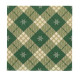 20 SERV. TARTAN FLOCONS