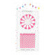 24 BOUGIES ROSES 6CM+SUPPORT