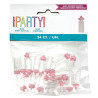 24 MINI BIBERONS ROSES